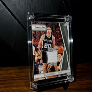 Prestige Manu Ginobili Spurs Game-Used Swatch Card